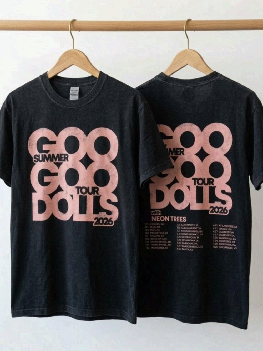 Goo Goo Dolls Summer Tour 2026 T-Shirt, Unisex Band Concert Tee Reprint